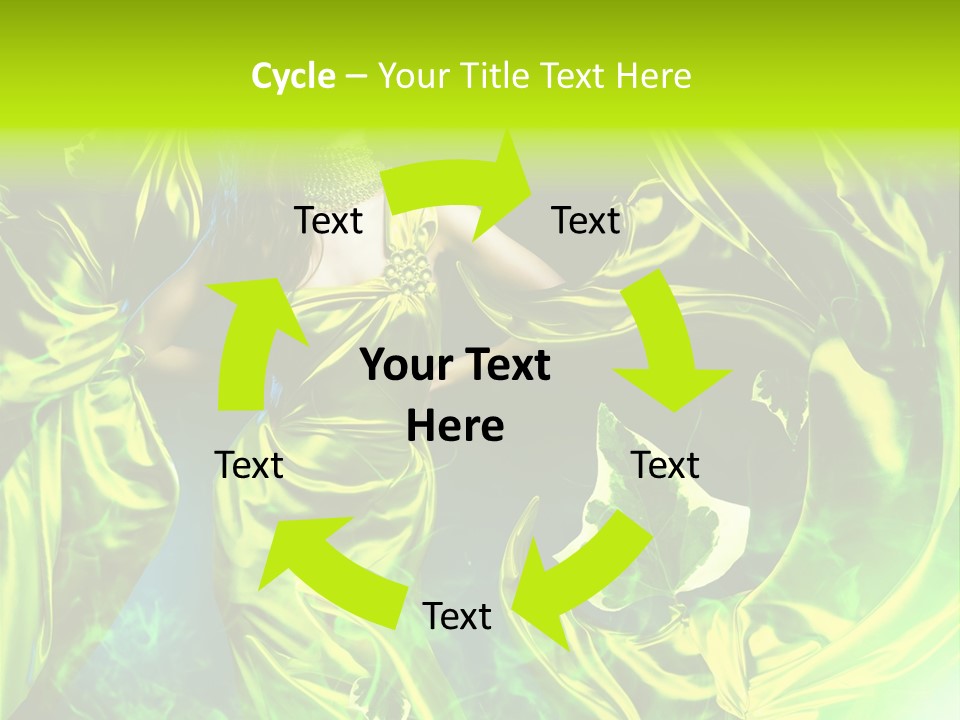 Drapery Sensual Golden PowerPoint Template