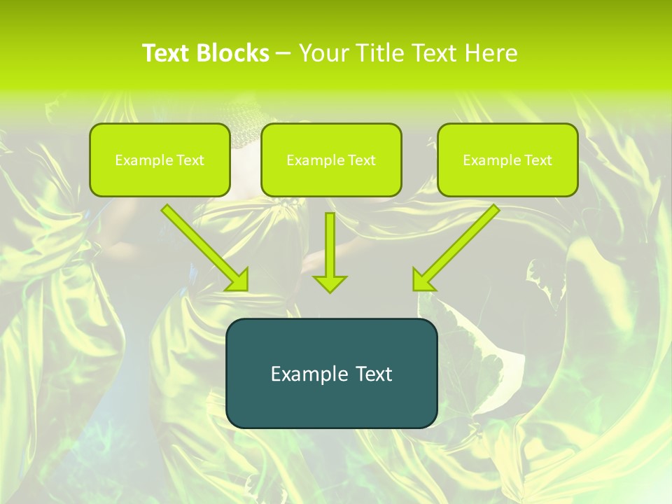 Drapery Sensual Golden PowerPoint Template