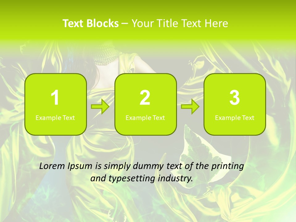 Drapery Sensual Golden PowerPoint Template