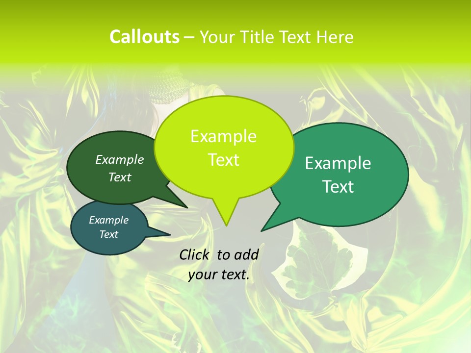 Drapery Sensual Golden PowerPoint Template