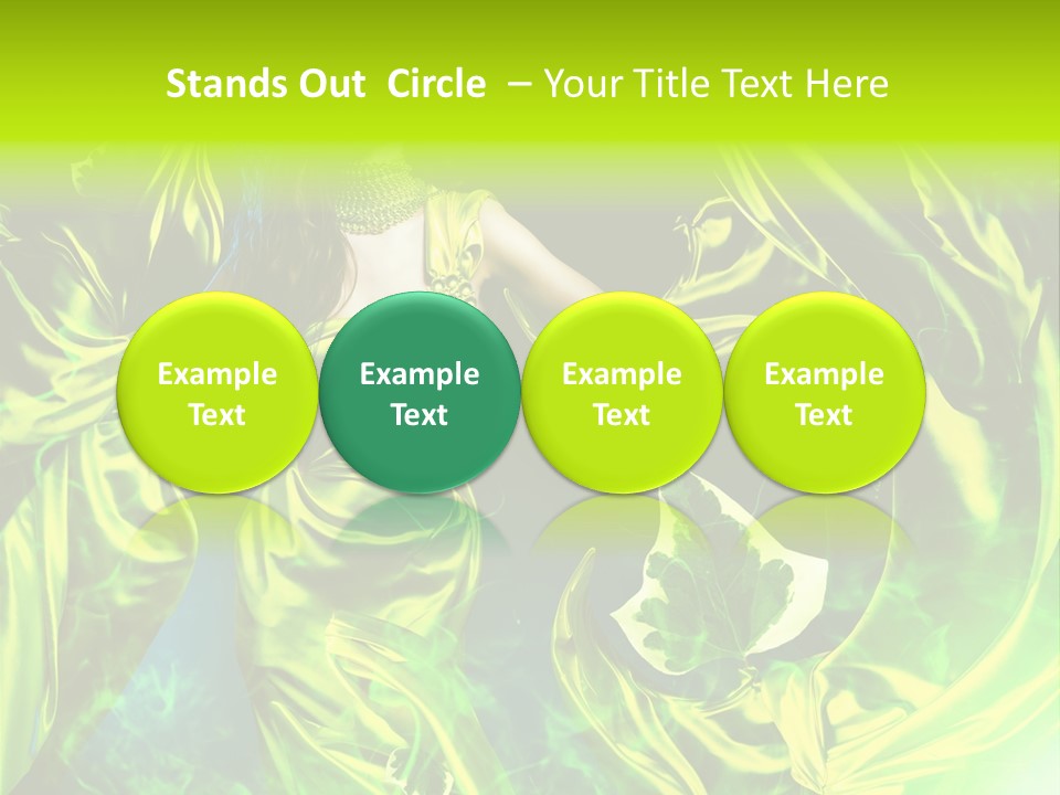 Drapery Sensual Golden PowerPoint Template