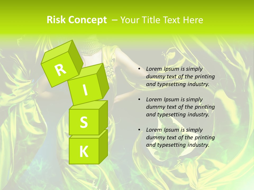 Drapery Sensual Golden PowerPoint Template