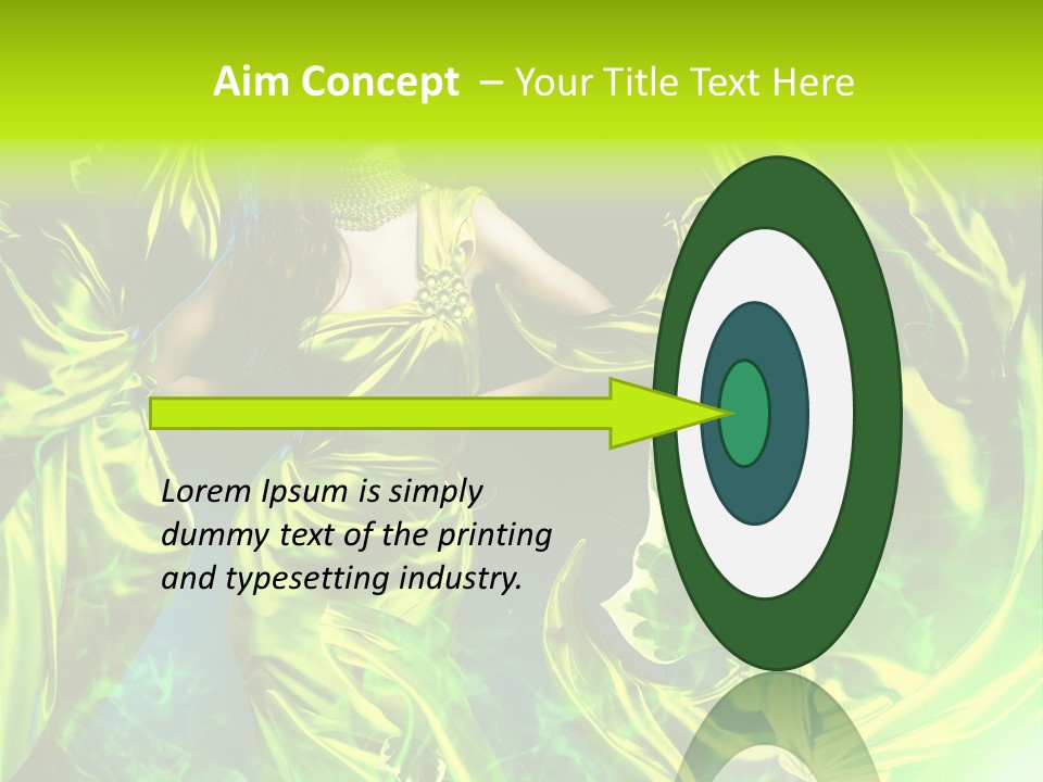 Drapery Sensual Golden PowerPoint Template