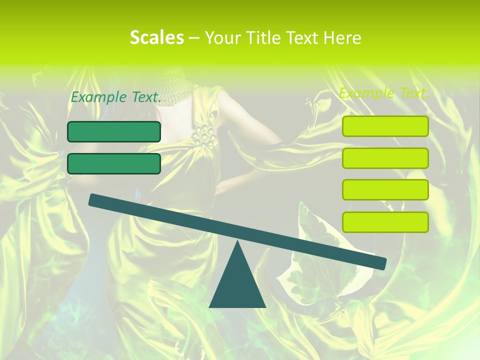 Drapery Sensual Golden PowerPoint Template