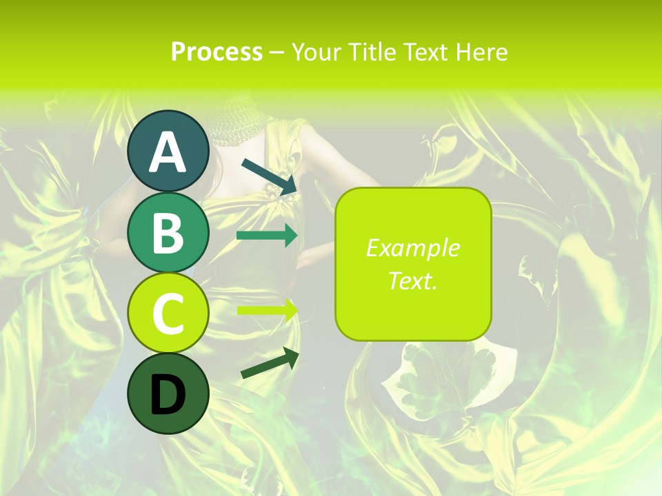 Drapery Sensual Golden PowerPoint Template