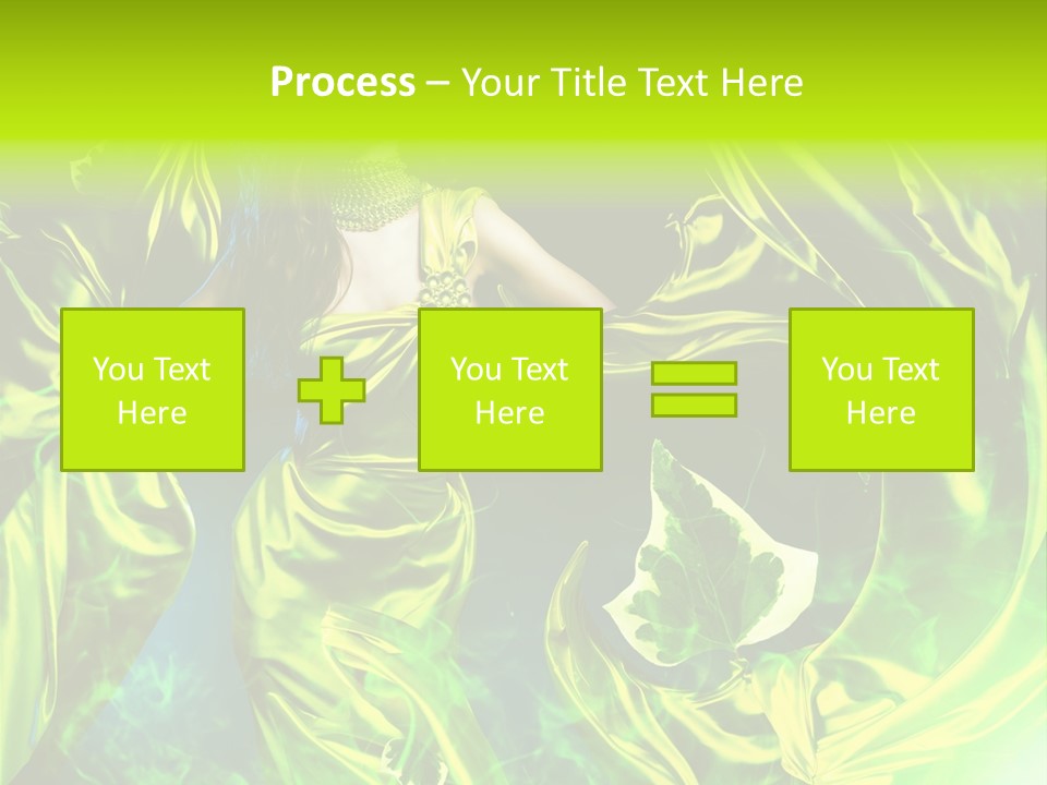 Drapery Sensual Golden PowerPoint Template