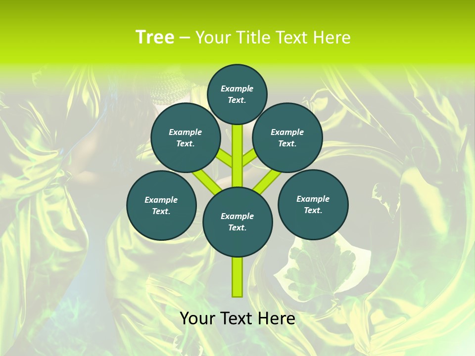 Drapery Sensual Golden PowerPoint Template