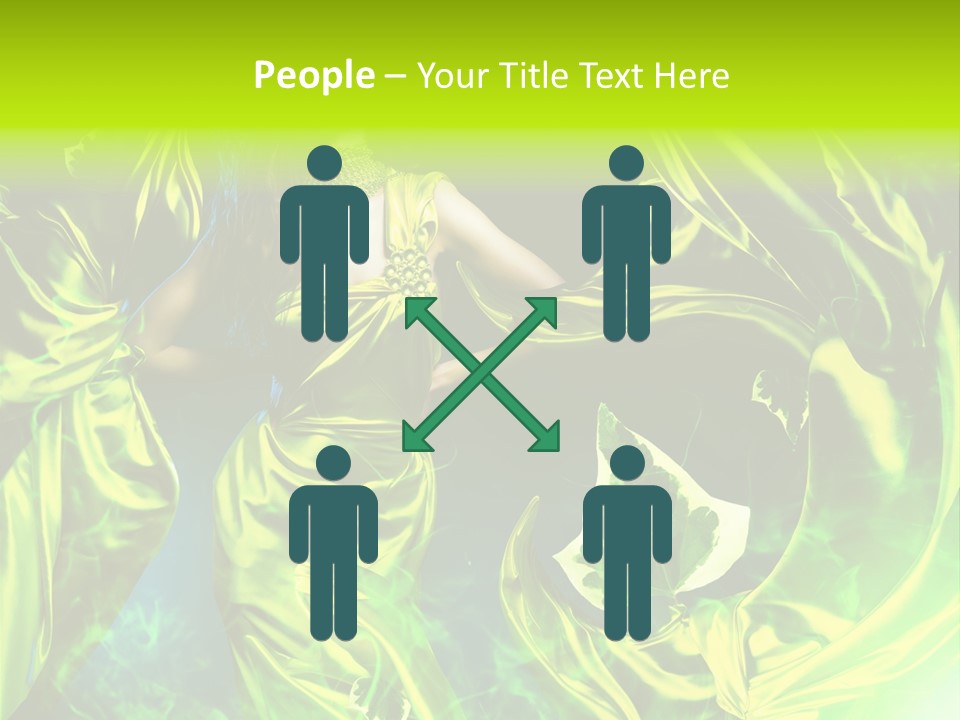 Drapery Sensual Golden PowerPoint Template