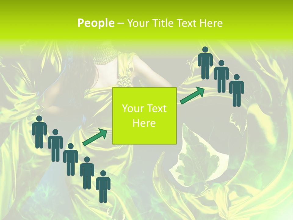 Drapery Sensual Golden PowerPoint Template