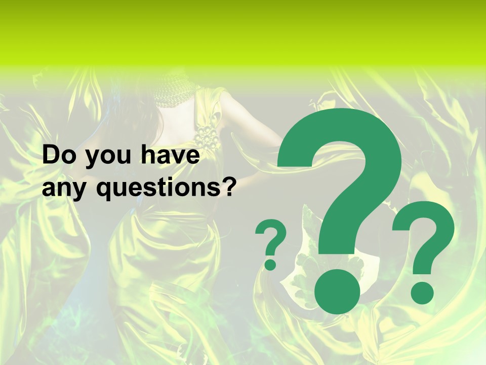 Drapery Sensual Golden PowerPoint Template