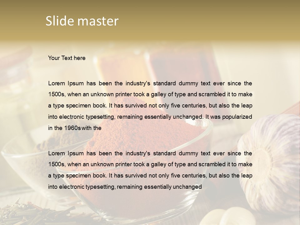 Recipe Chili Lemon PowerPoint Template