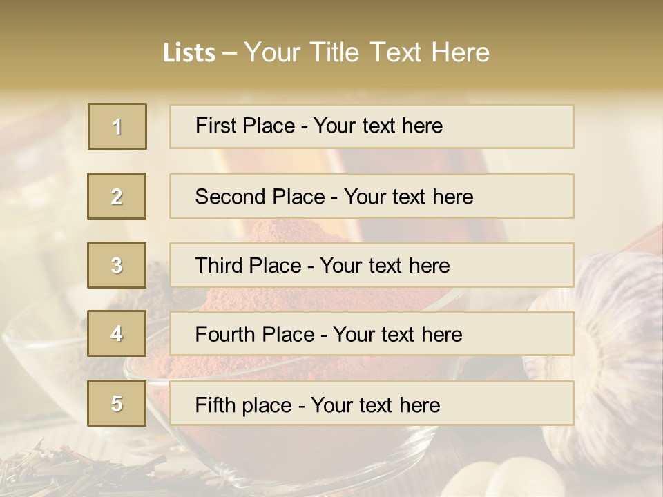 Recipe Chili Lemon PowerPoint Template