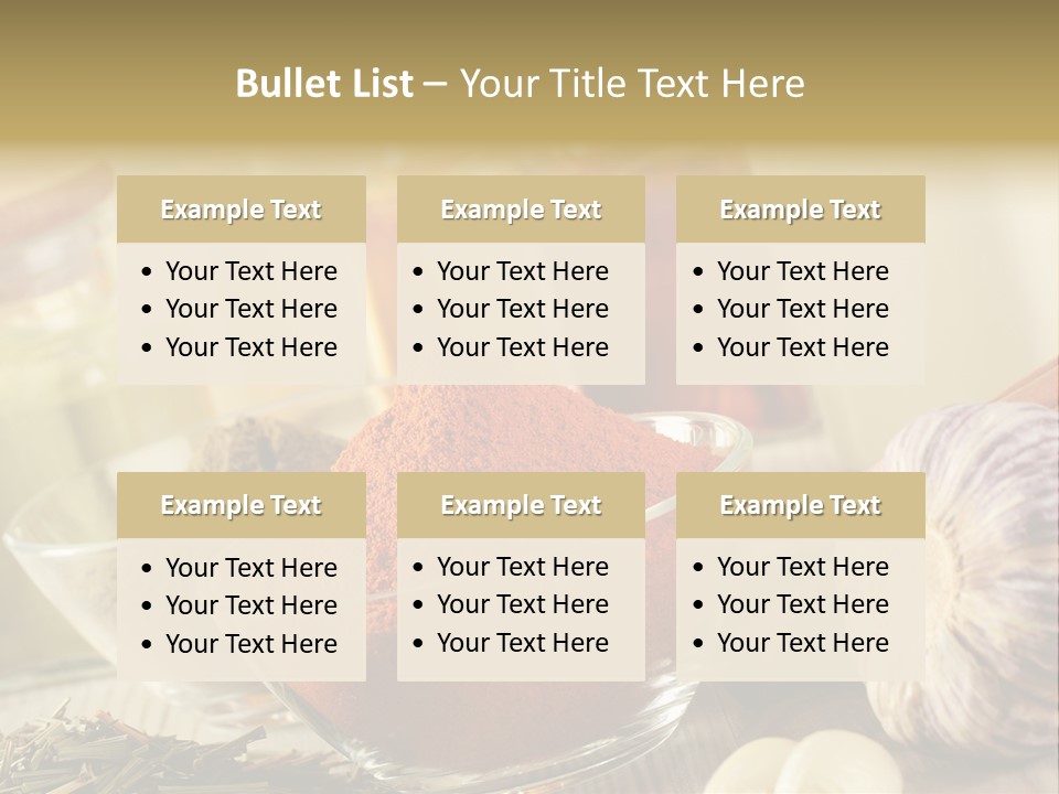 Recipe Chili Lemon PowerPoint Template