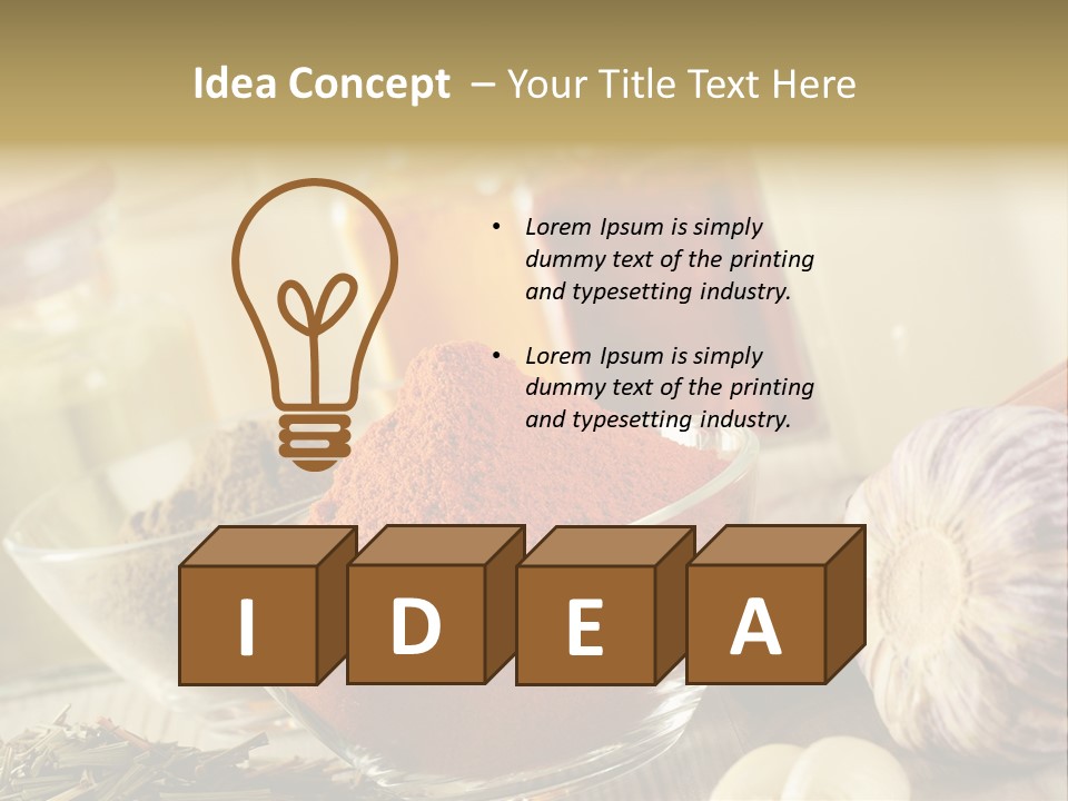 Recipe Chili Lemon PowerPoint Template