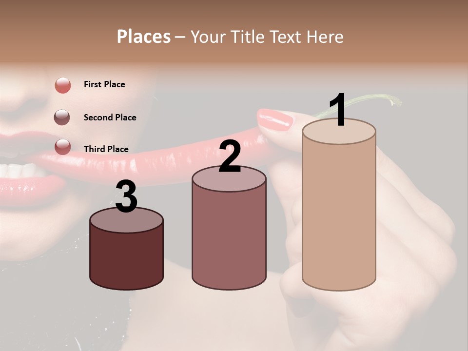 Portrait Bite Diet PowerPoint Template