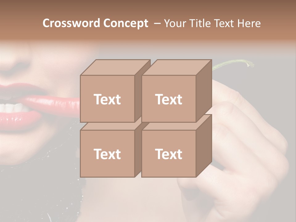 Portrait Bite Diet PowerPoint Template