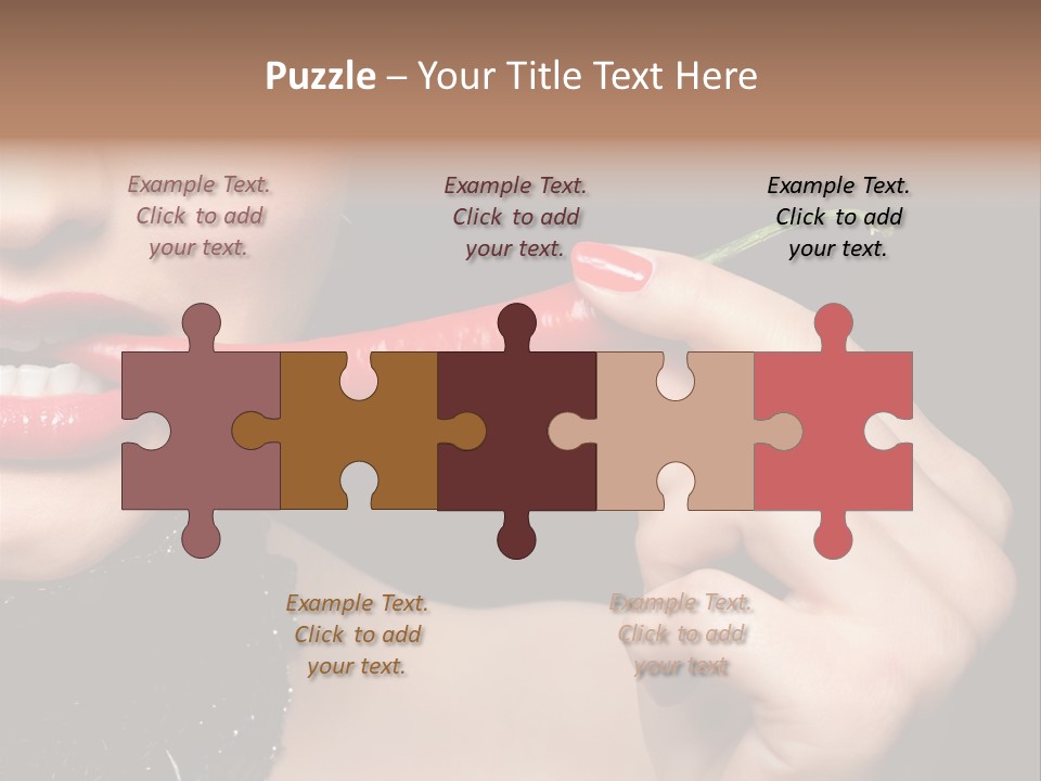 Portrait Bite Diet PowerPoint Template