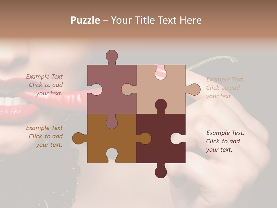 Portrait Bite Diet PowerPoint Template