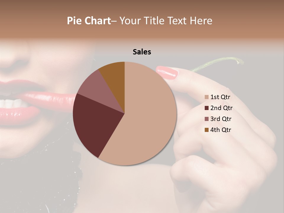Portrait Bite Diet PowerPoint Template