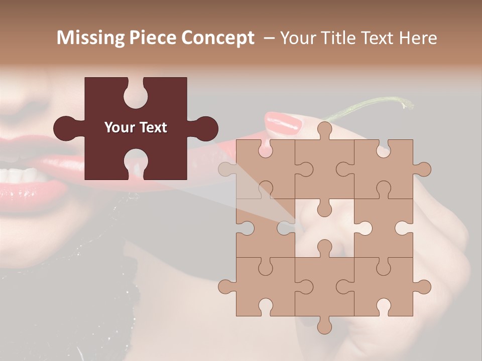 Portrait Bite Diet PowerPoint Template