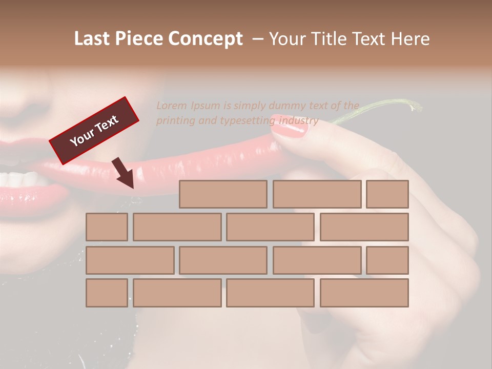 Portrait Bite Diet PowerPoint Template