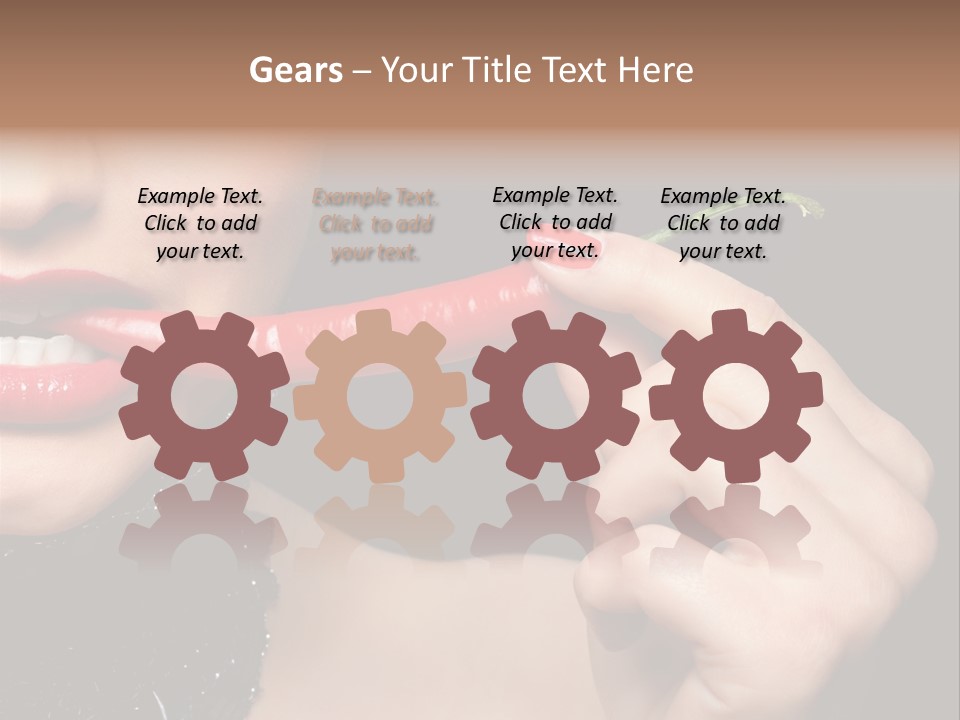 Portrait Bite Diet PowerPoint Template