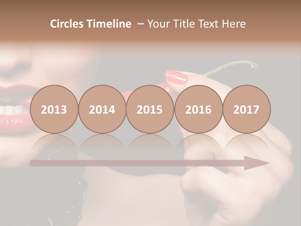 Portrait Bite Diet PowerPoint Template