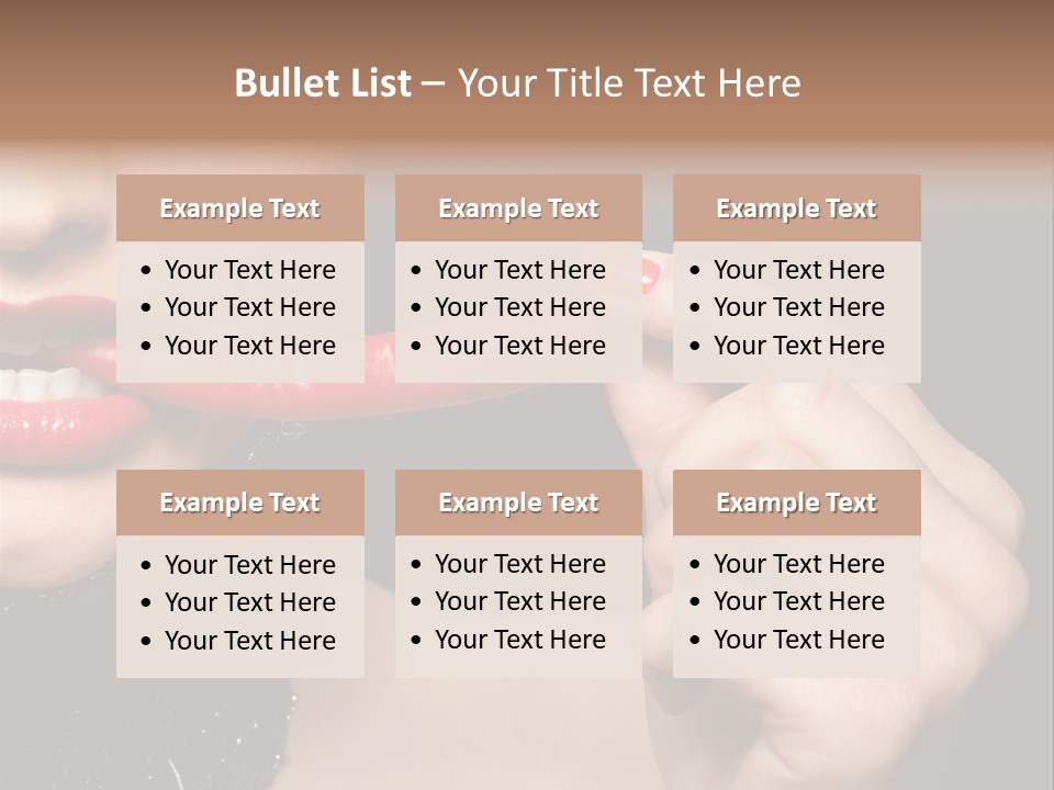 Portrait Bite Diet PowerPoint Template