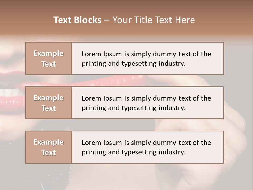 Portrait Bite Diet PowerPoint Template