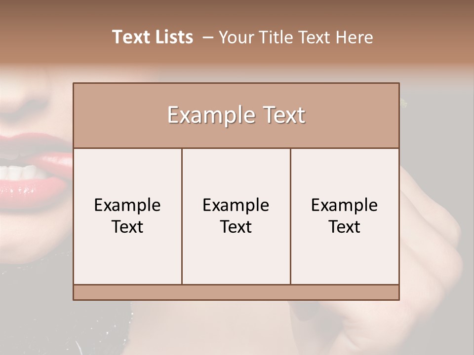 Portrait Bite Diet PowerPoint Template