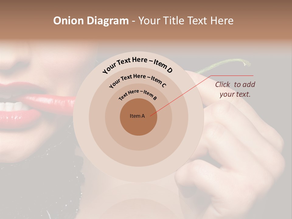 Portrait Bite Diet PowerPoint Template