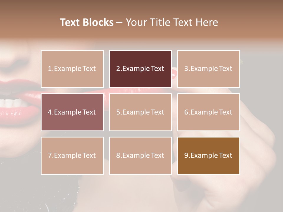 Portrait Bite Diet PowerPoint Template