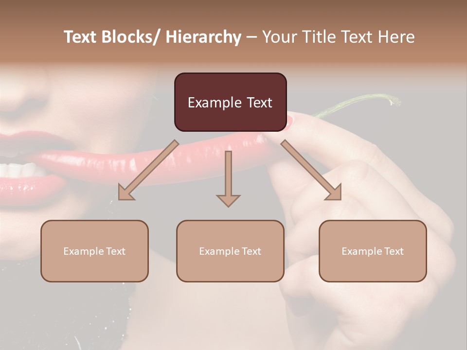 Portrait Bite Diet PowerPoint Template
