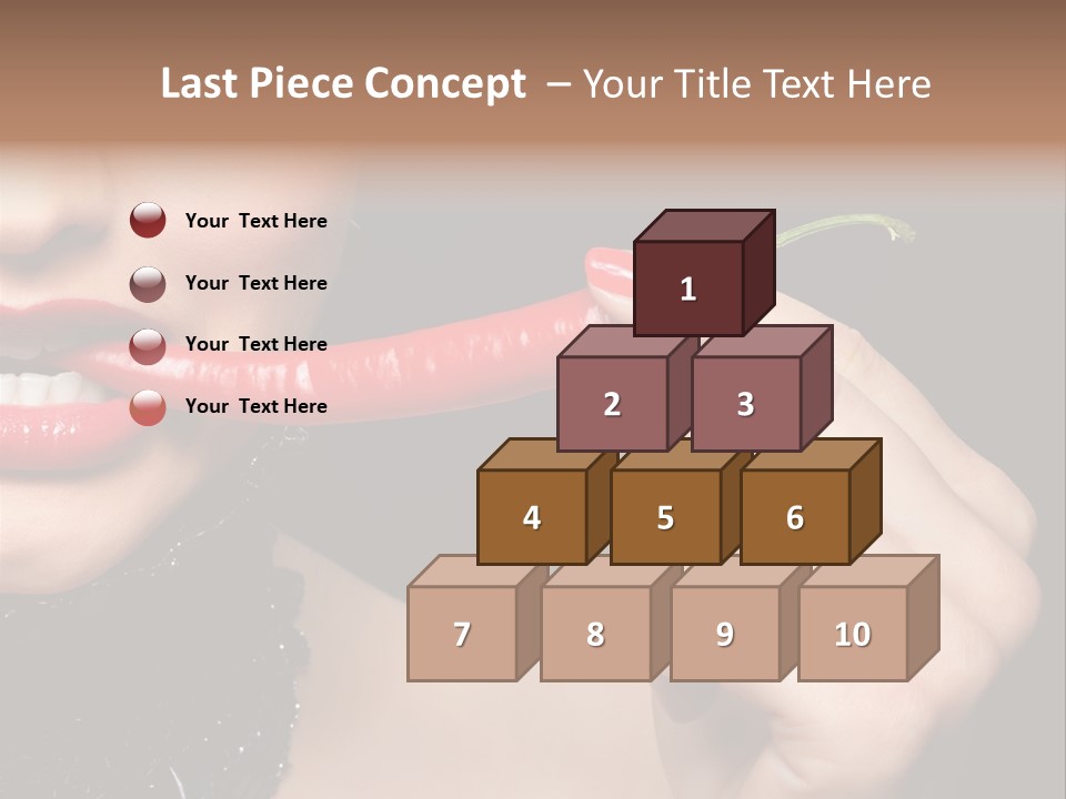 Portrait Bite Diet PowerPoint Template