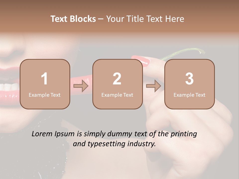 Portrait Bite Diet PowerPoint Template