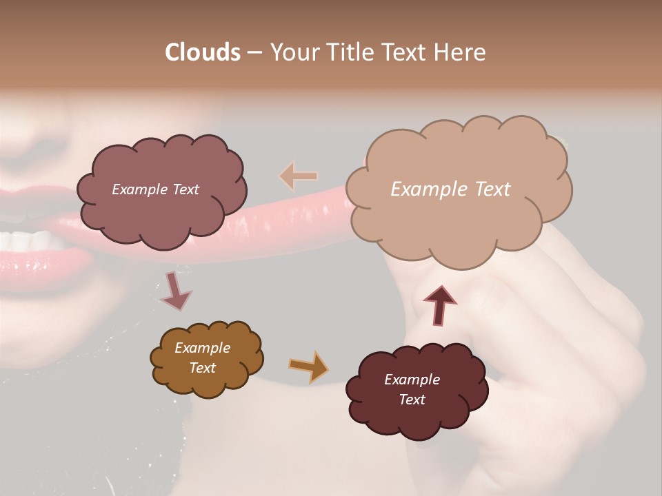 Portrait Bite Diet PowerPoint Template