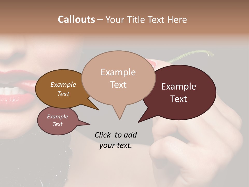 Portrait Bite Diet PowerPoint Template