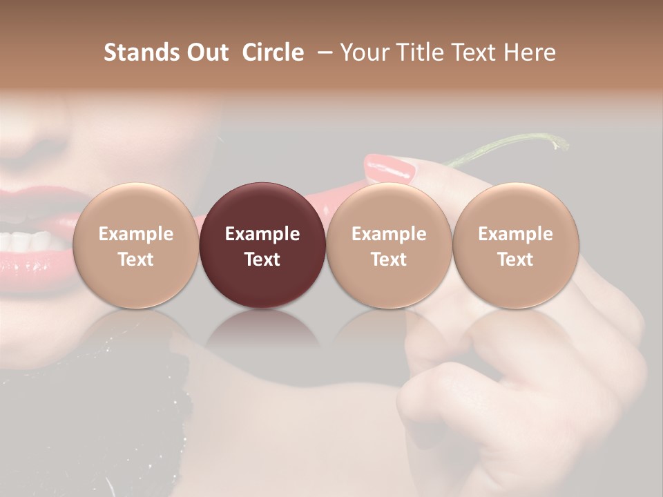 Portrait Bite Diet PowerPoint Template