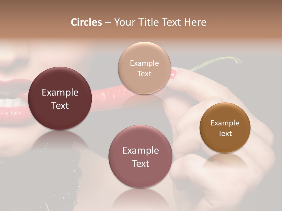 Portrait Bite Diet PowerPoint Template