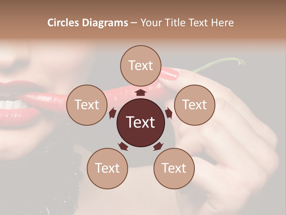 Portrait Bite Diet PowerPoint Template