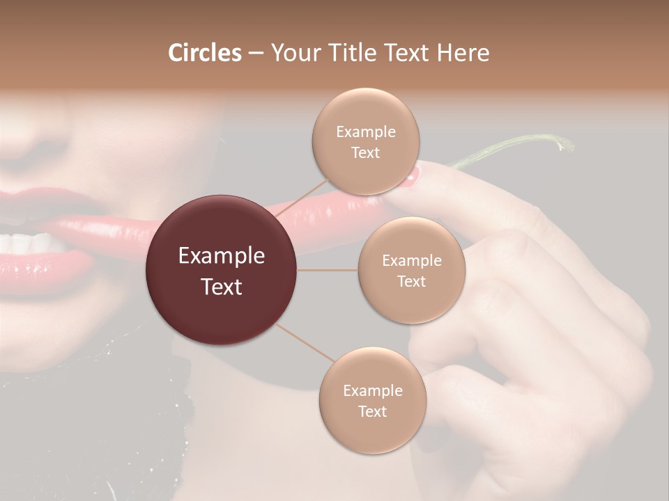 Portrait Bite Diet PowerPoint Template