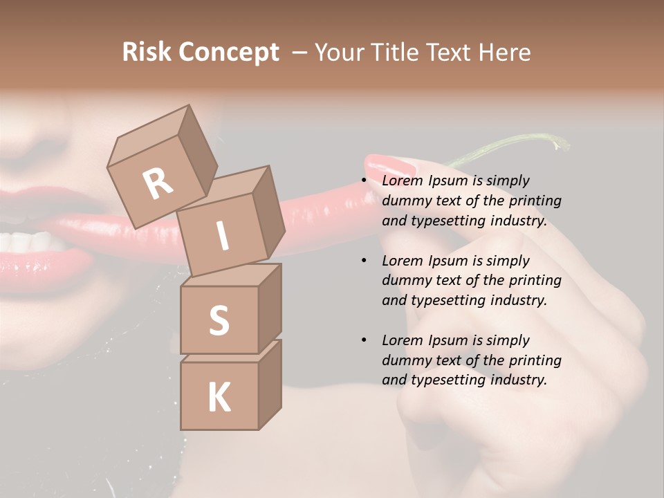 Portrait Bite Diet PowerPoint Template