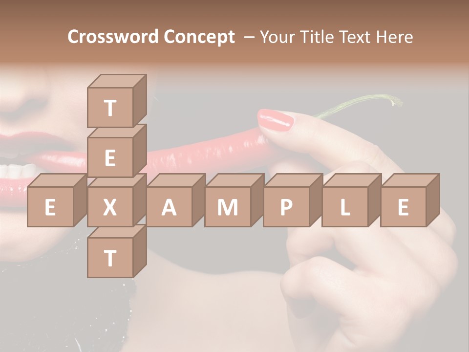 Portrait Bite Diet PowerPoint Template