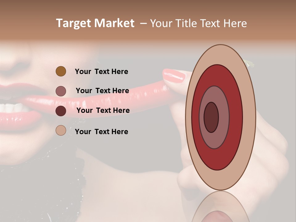 Portrait Bite Diet PowerPoint Template