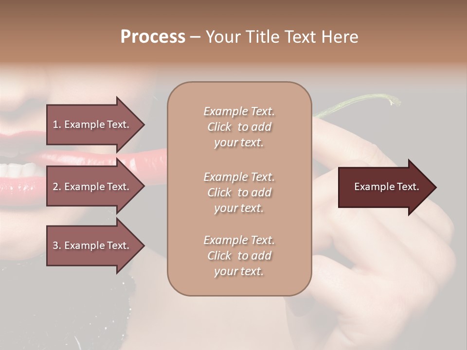 Portrait Bite Diet PowerPoint Template