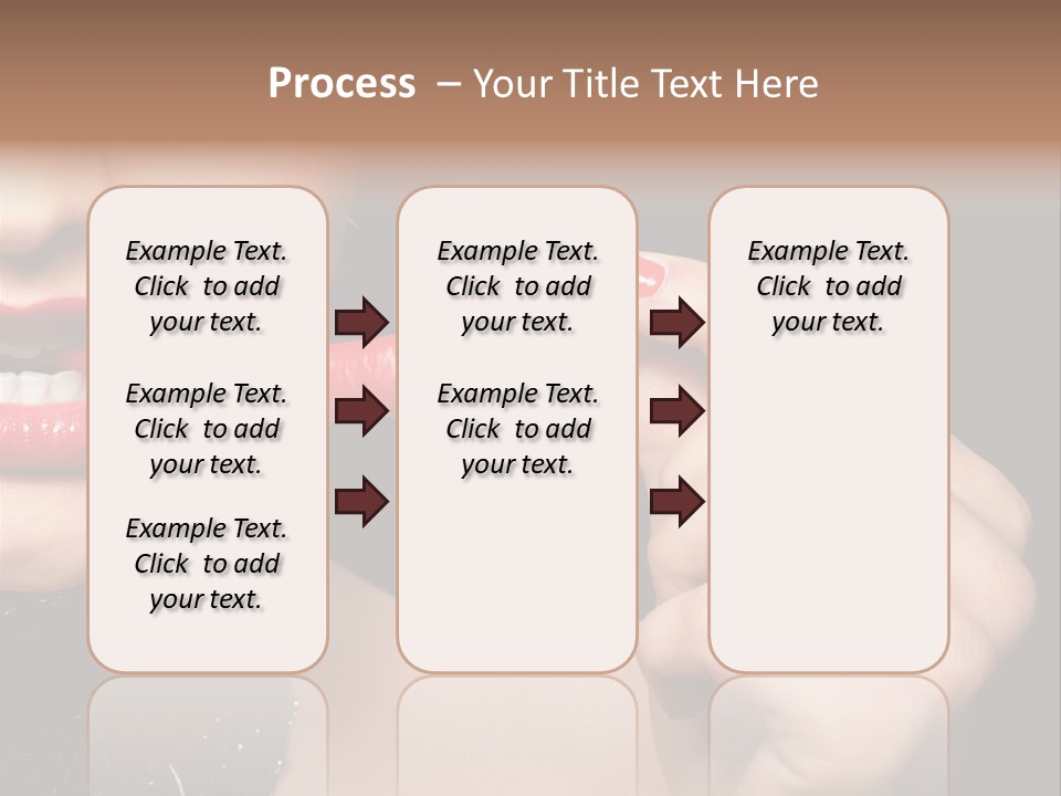 Portrait Bite Diet PowerPoint Template