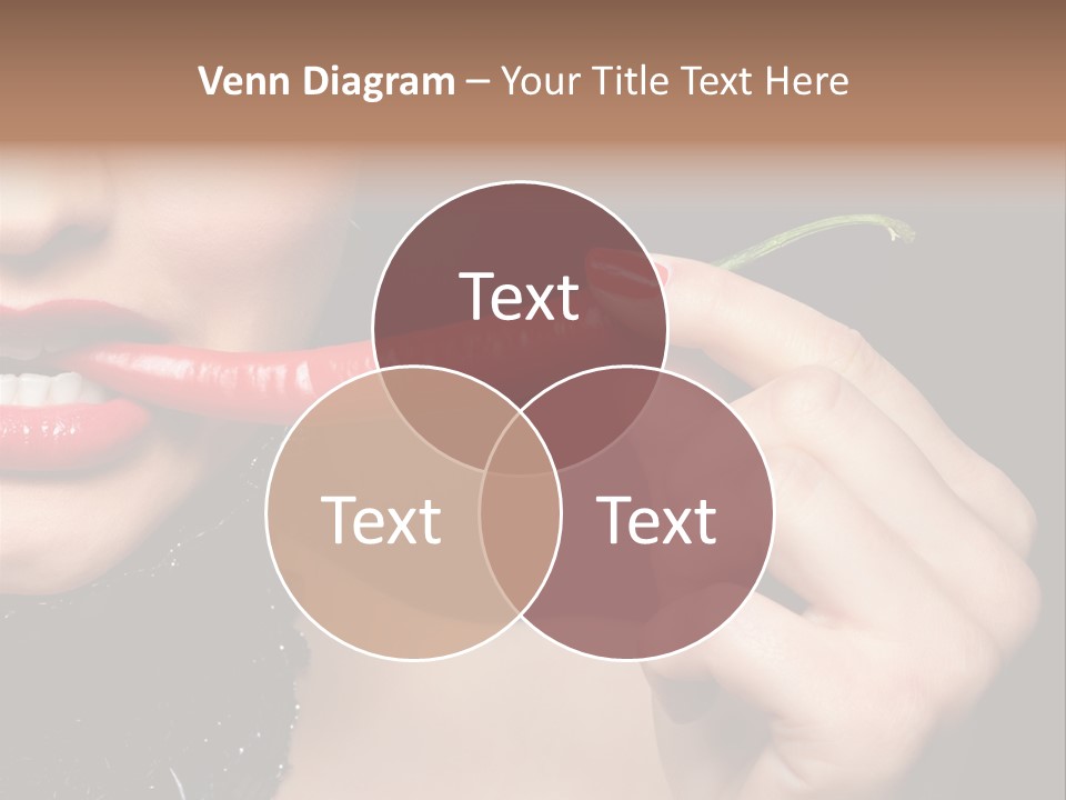 Portrait Bite Diet PowerPoint Template