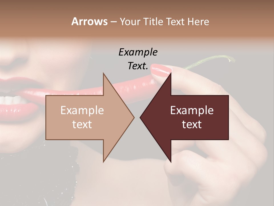 Portrait Bite Diet PowerPoint Template