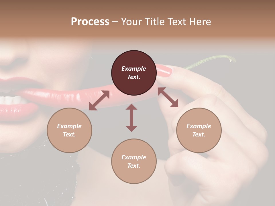 Portrait Bite Diet PowerPoint Template