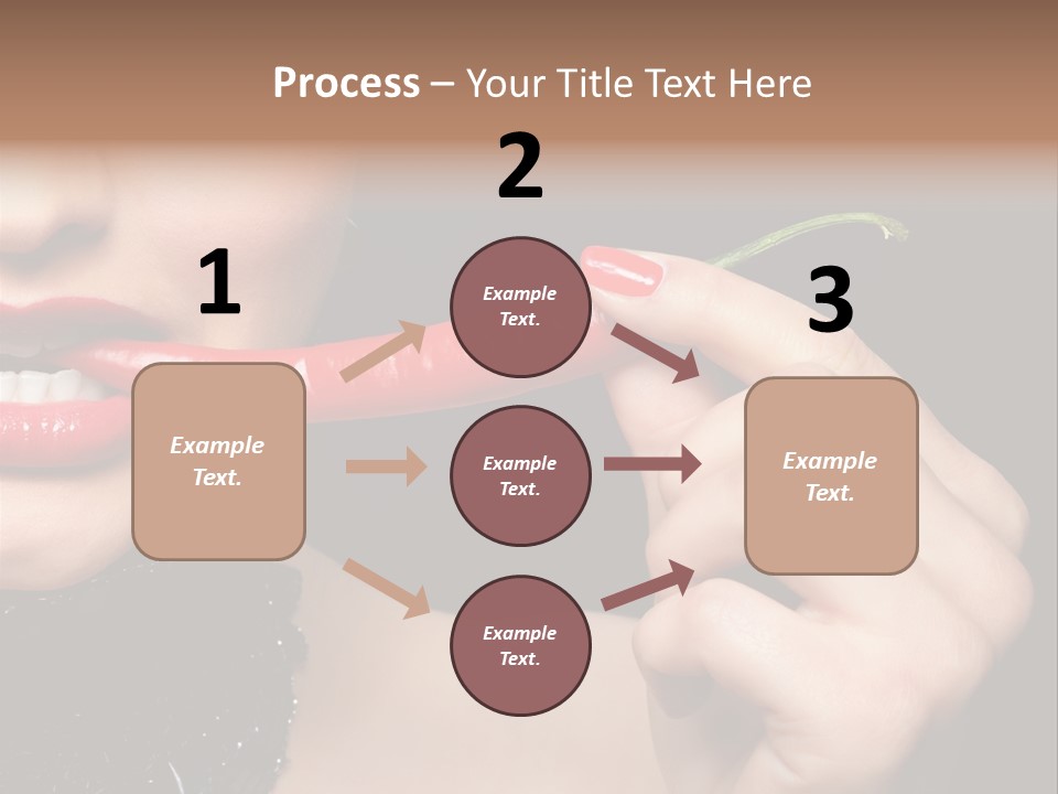 Portrait Bite Diet PowerPoint Template
